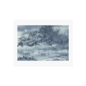 Moonlit Field Print - Unframed
