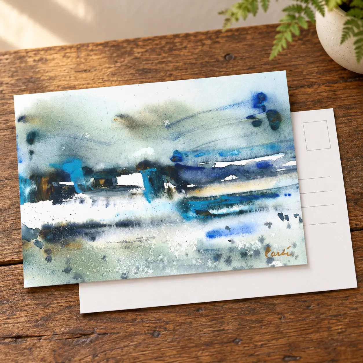 Abstract Postcard by Nadair Art