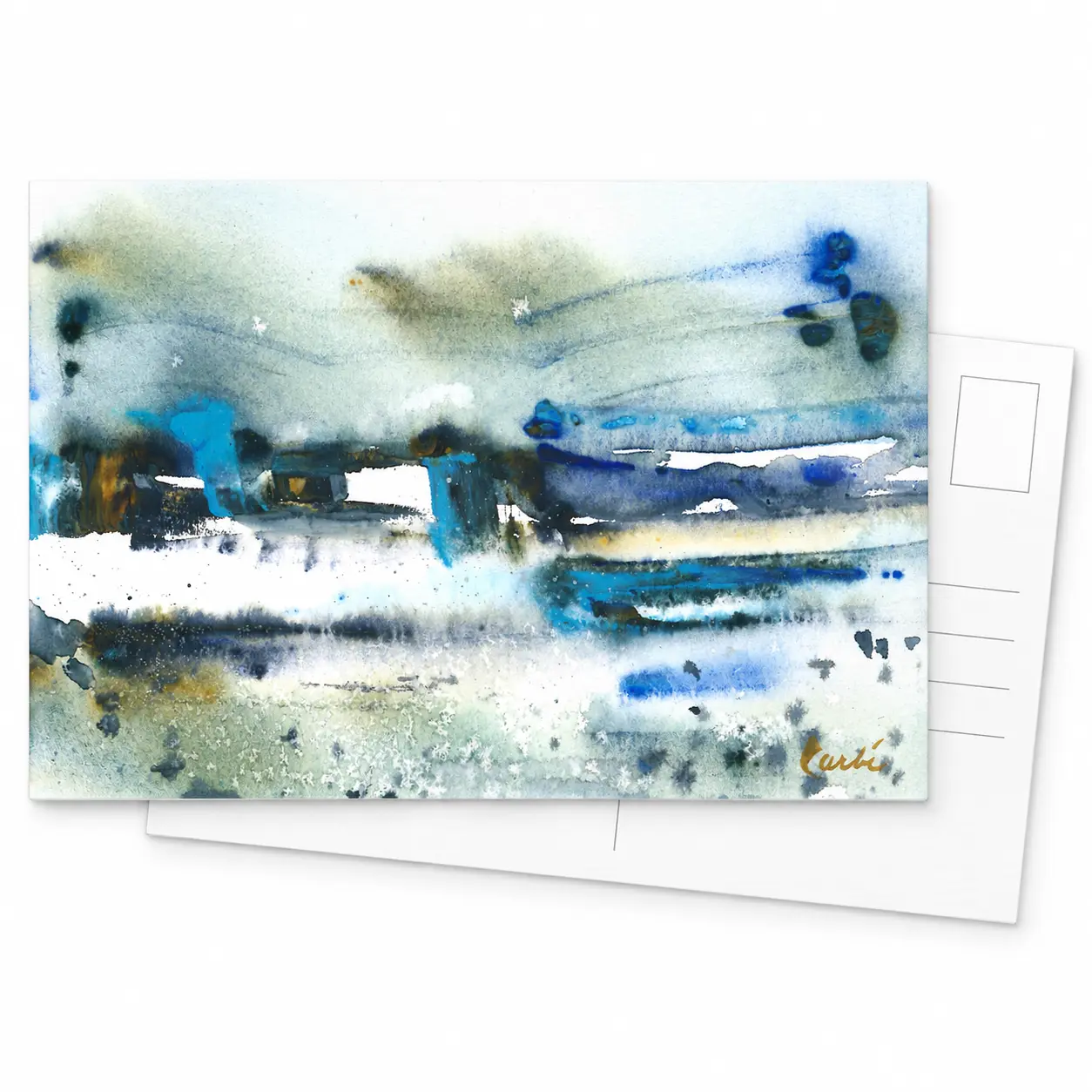 Abstract Postcard by Nadair Art