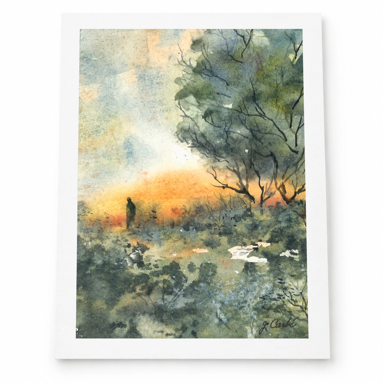 End of Day by nadair Art - Print Unframed