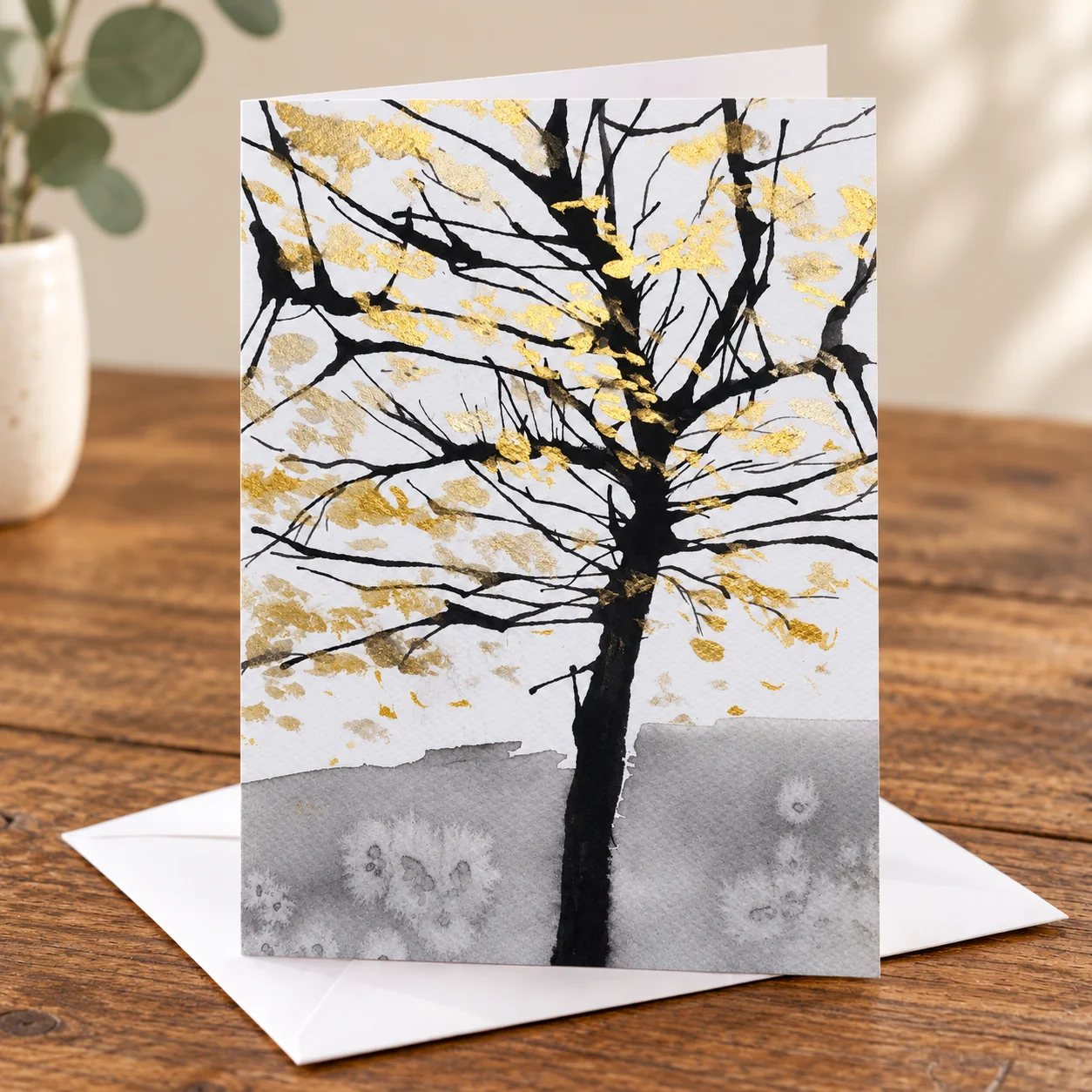 Midas Tree - Greeting Card by nadair Art