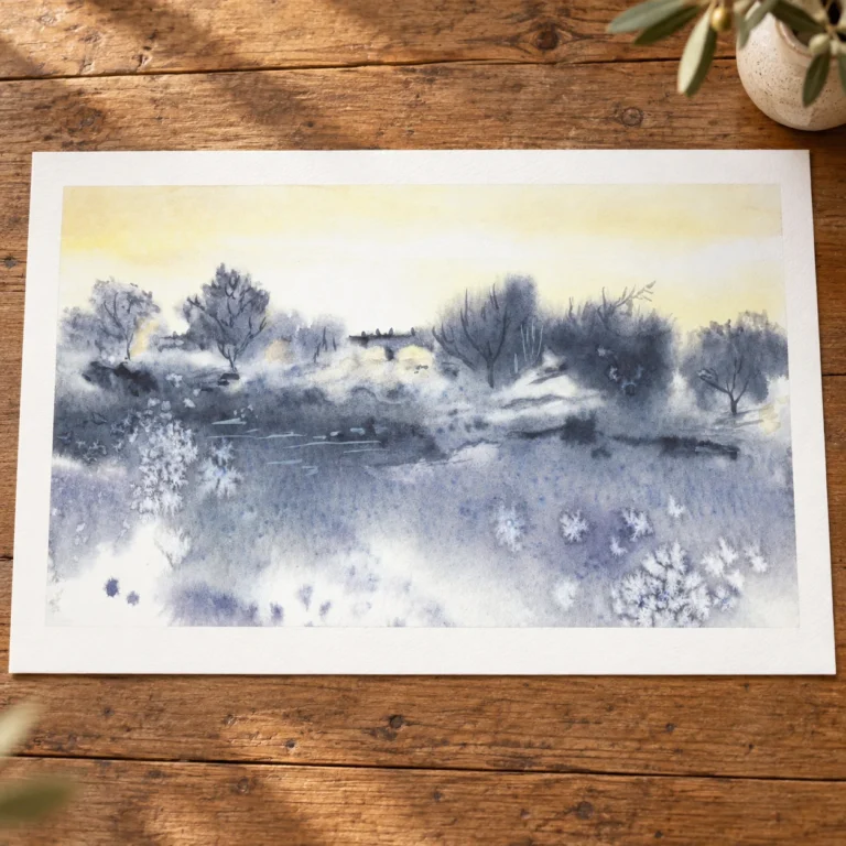 Landscape Yellow Sky - Print (Unframed) by Nadair Art