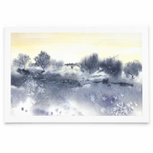 Landscape Yellow Sky - Print (Unframed) by Nadair Art
