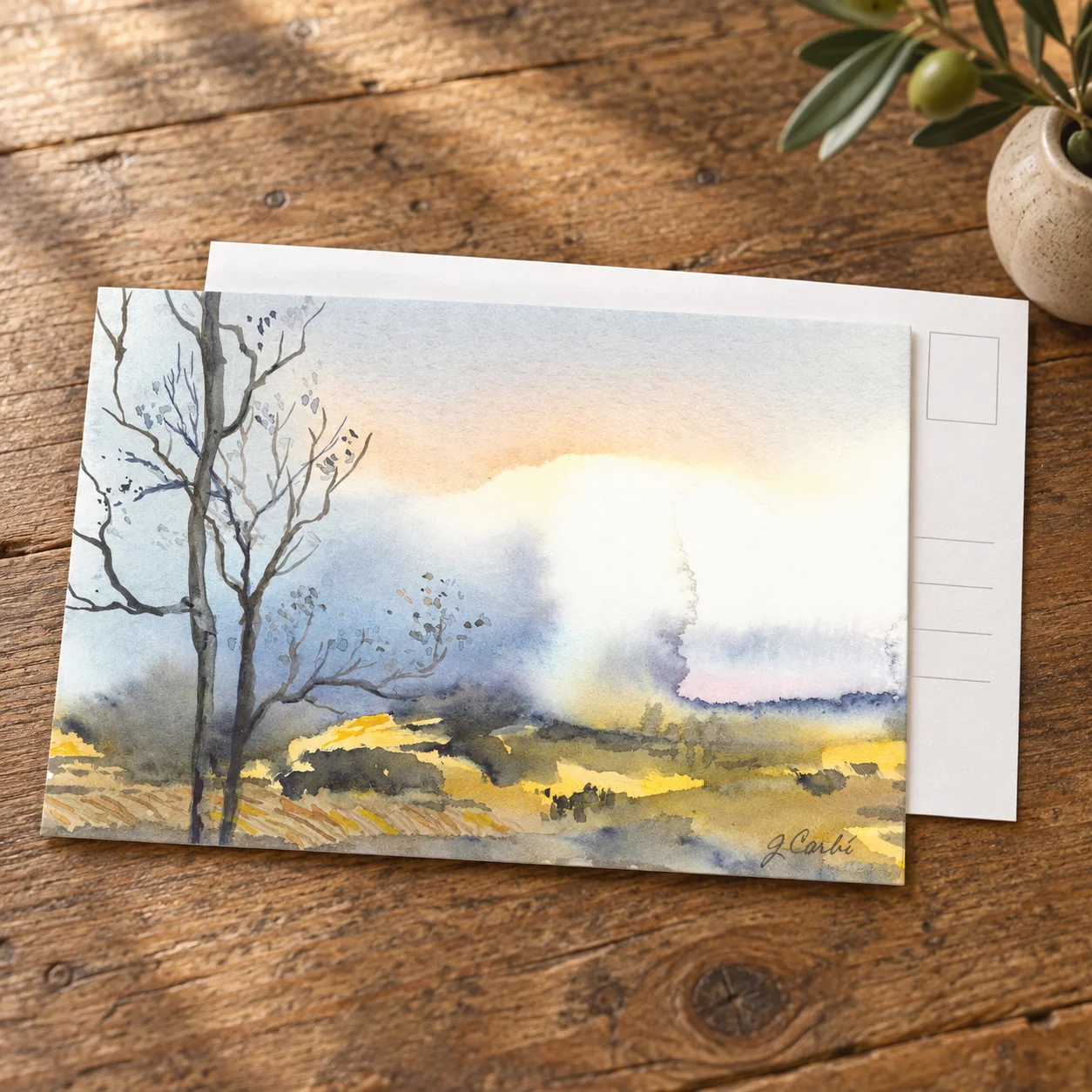 Storm Coming - Postcard by Nadair Art