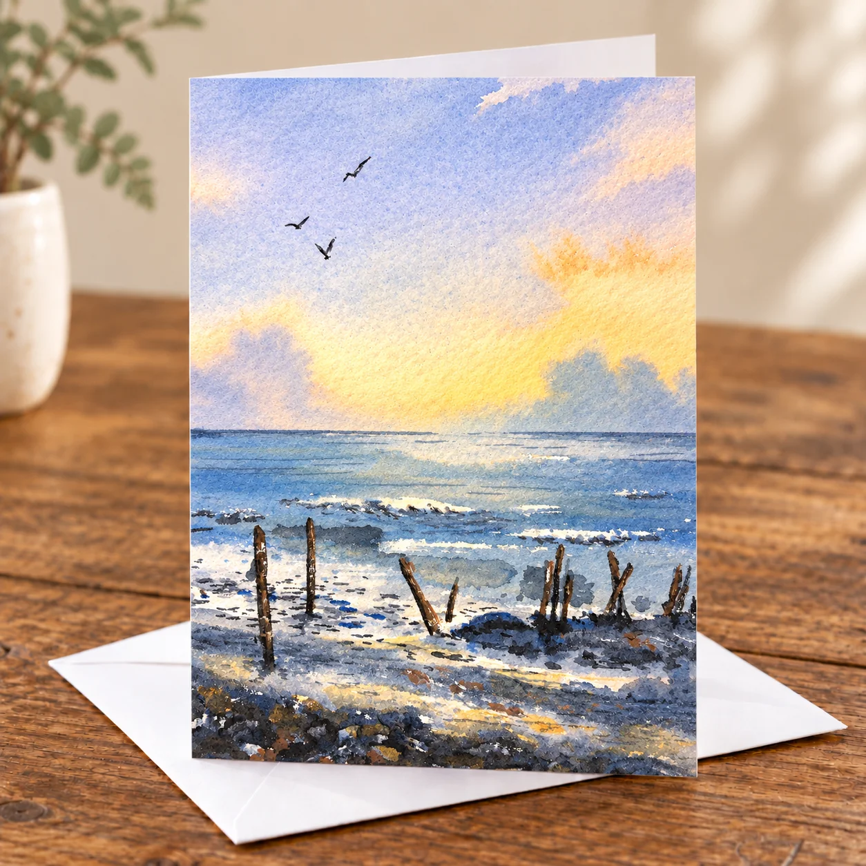 Tides Comin' In - Greeting Card by Nadair Art