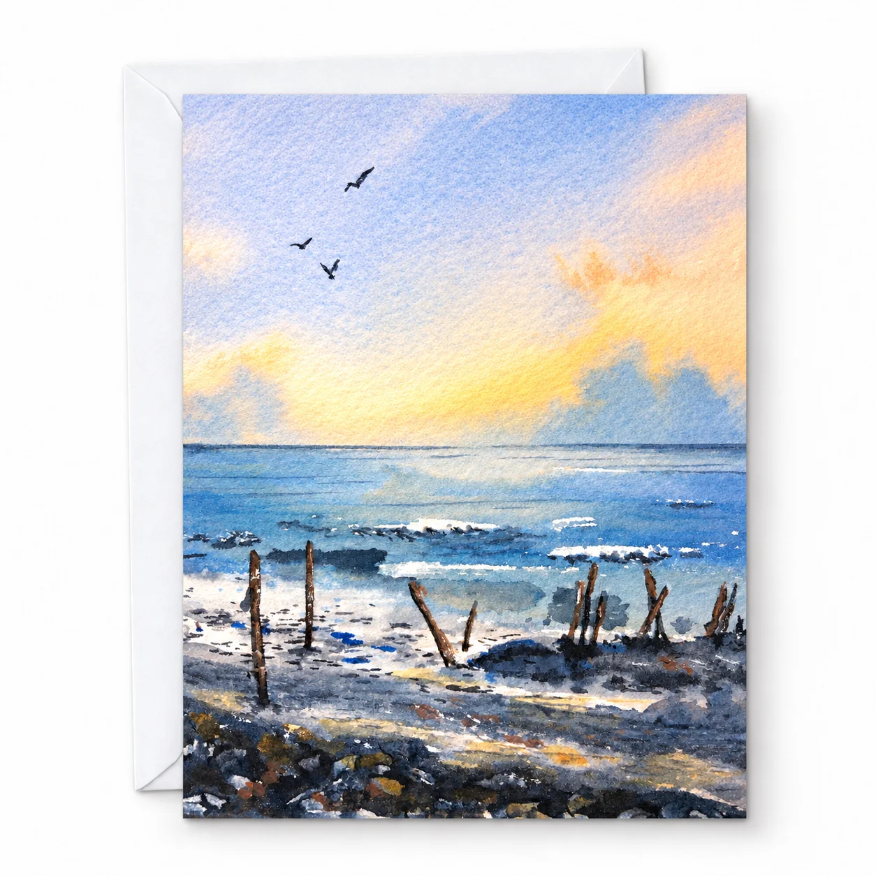 Tides Comin' In - Greeting Card by Nadair Art