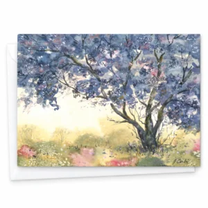 Under a Tree - Greeting Card by Nadair Art