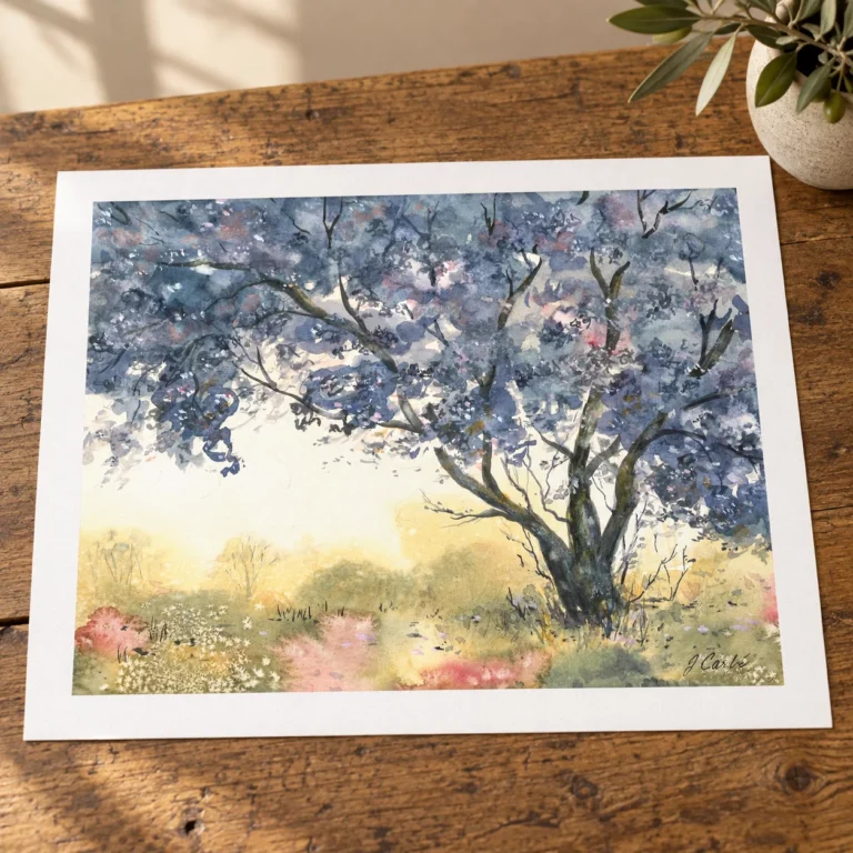 Under a Tree - Print (unframed) by Nadair Art