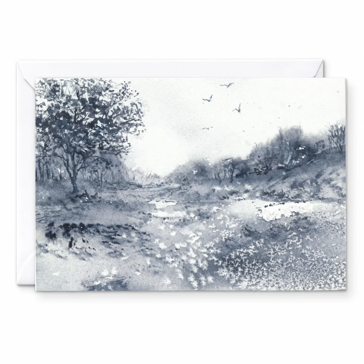Wandering About - Greeting Card by Nadair Art