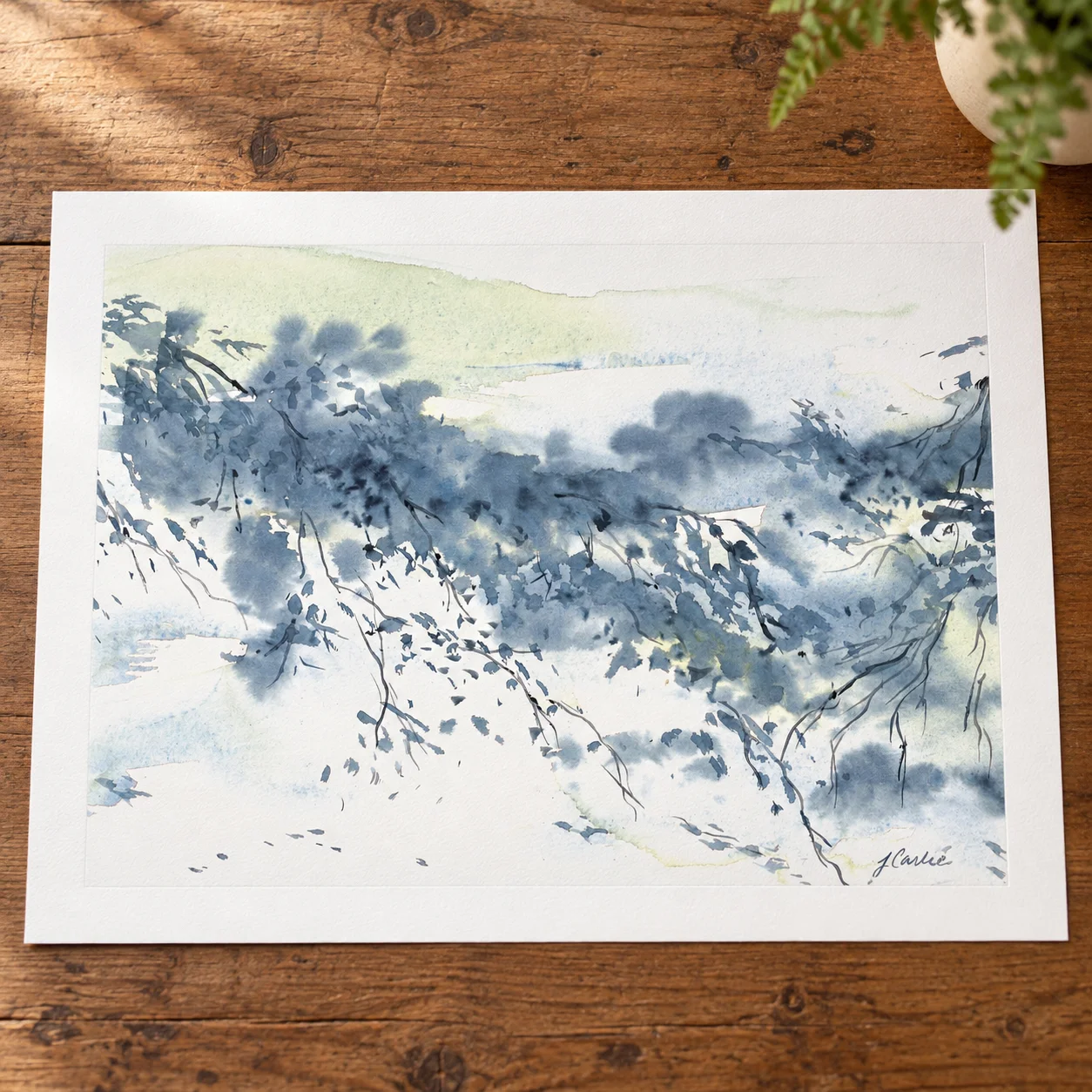 White Lake - Print by Nadair Art
